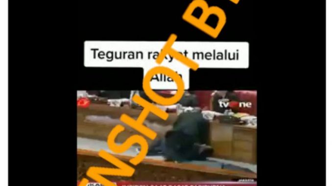 Cek Fakta SALAH Video Wakil Ketua Banggar DPR RI Jatuh Setelah