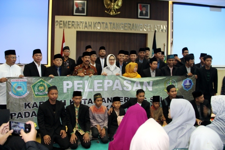 Pelepasan Kafilah Tangsel Pada MTQ XVI Tingkat Provinsi Banten