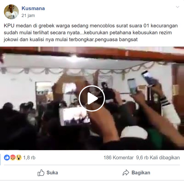 [SALAH] Video Surat Suara Sudah Tercoblos 01 Di Medan