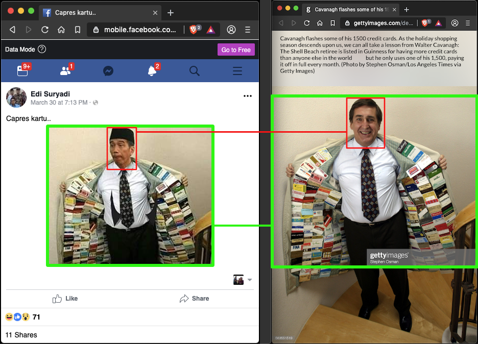 [SALAH] Foto Suntingan "Capres kartu"