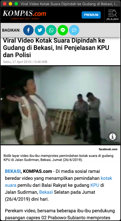 [BERITA] "Viral Video Kotak Suara Dipindah ke Gudang di Bekasi, Ini Penjelasan KPU dan Polisi"