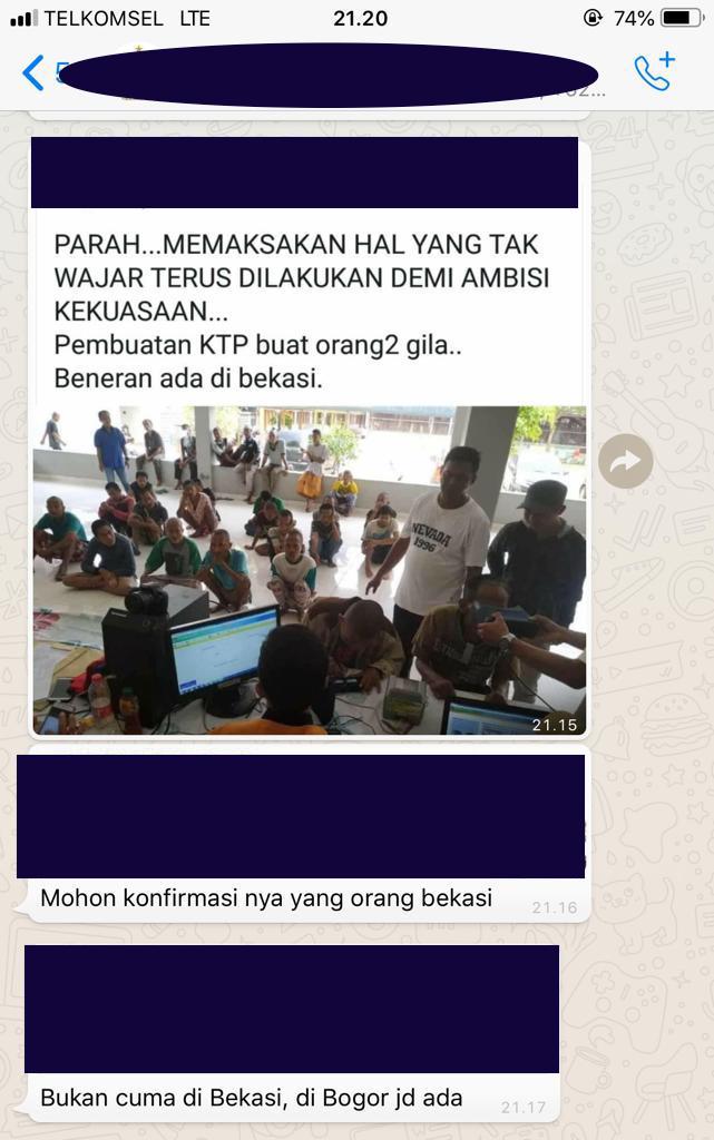 [SALAH] Pembuatan KTP Orang Gila Demi Ambisi Kekuasaan