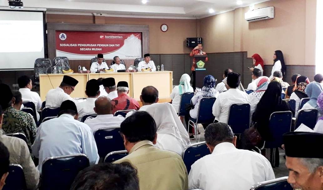Kemenag Tangsel Bekerjasama Dengan Bank Banten Adakan Sosialisasi Pengurusan Pensiun dan Tunjangan Hari Tua