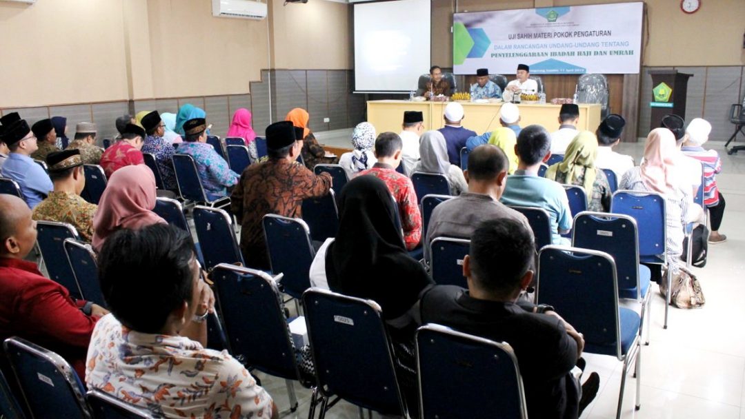 Uji Sahih Materi Pokok Pengaturan UU Tentang Penyelenggaraan Haji dan Umrah