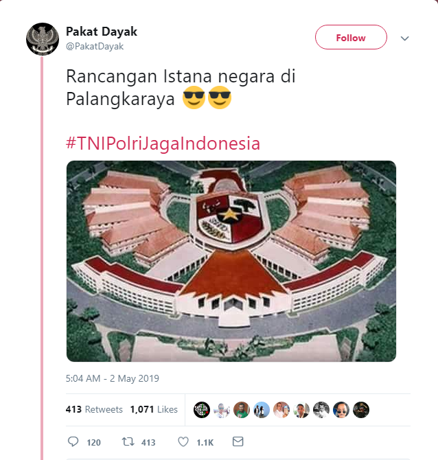 [SALAH] Gambar Rancangan Gedung Istana Negara di Palangkaraya