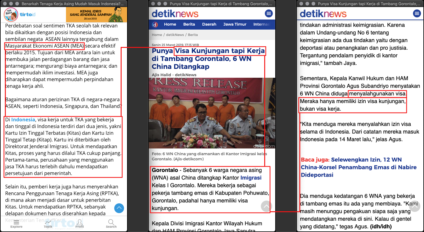 [KLARIFIKASI] "visa bebas dijadikan sarana rakyat China datang ke Indonesia cari pekerjaan"