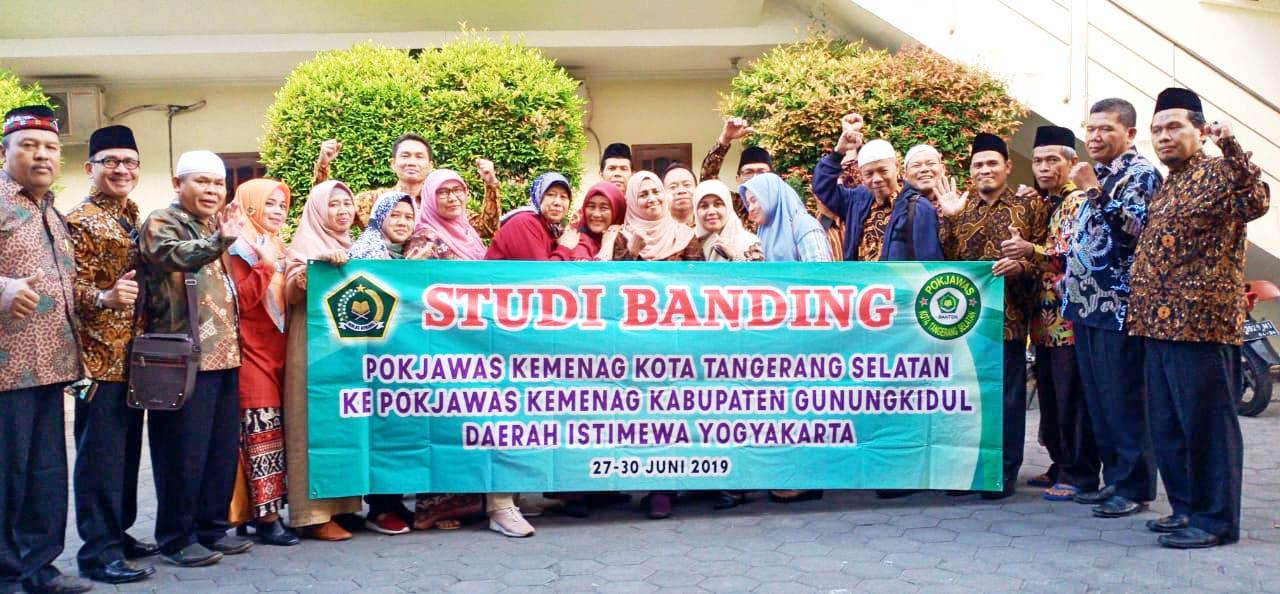 Pokjawas Kemenag Tangsel Lakukan Studi Banding ke Pokjawas Kemenag Gunungkidul