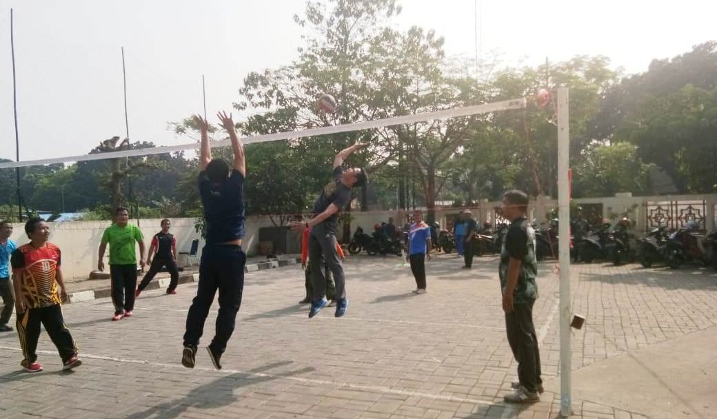 Tim Volly Kemenag Tangsel Ungguli Tim Volly Kemenag Kabupaten Tangerang