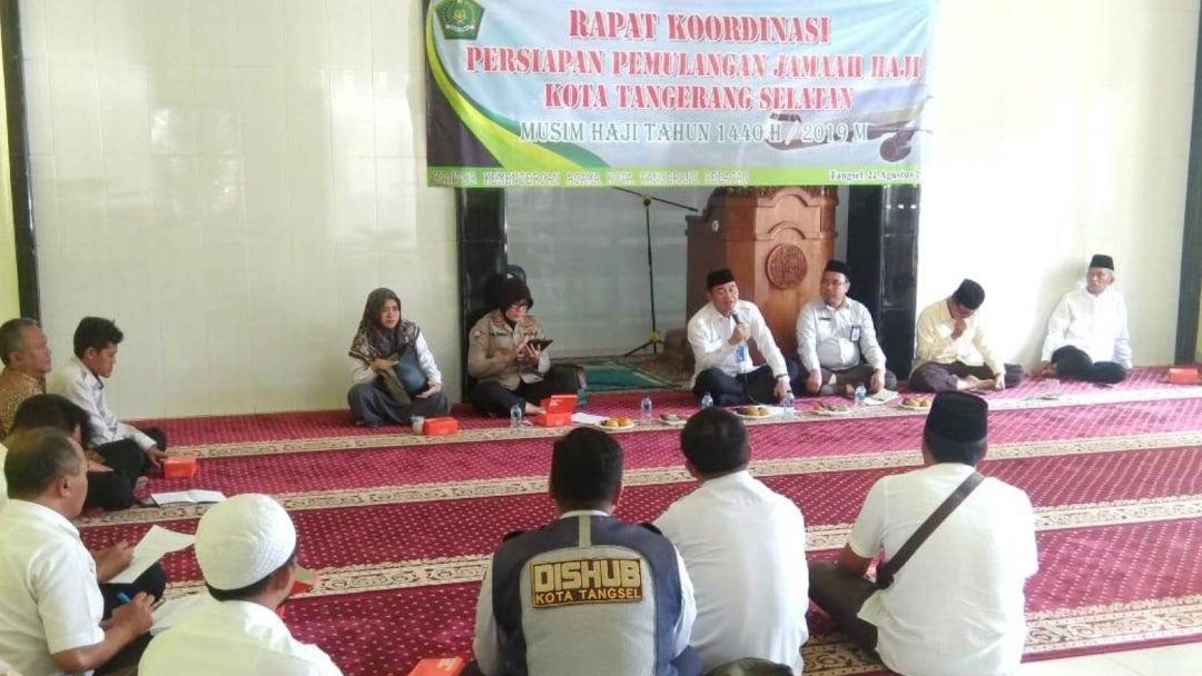 Rapat Koordinasi Persiapan Pemulangan Jemaah Haji Tangsel Tahun 2019