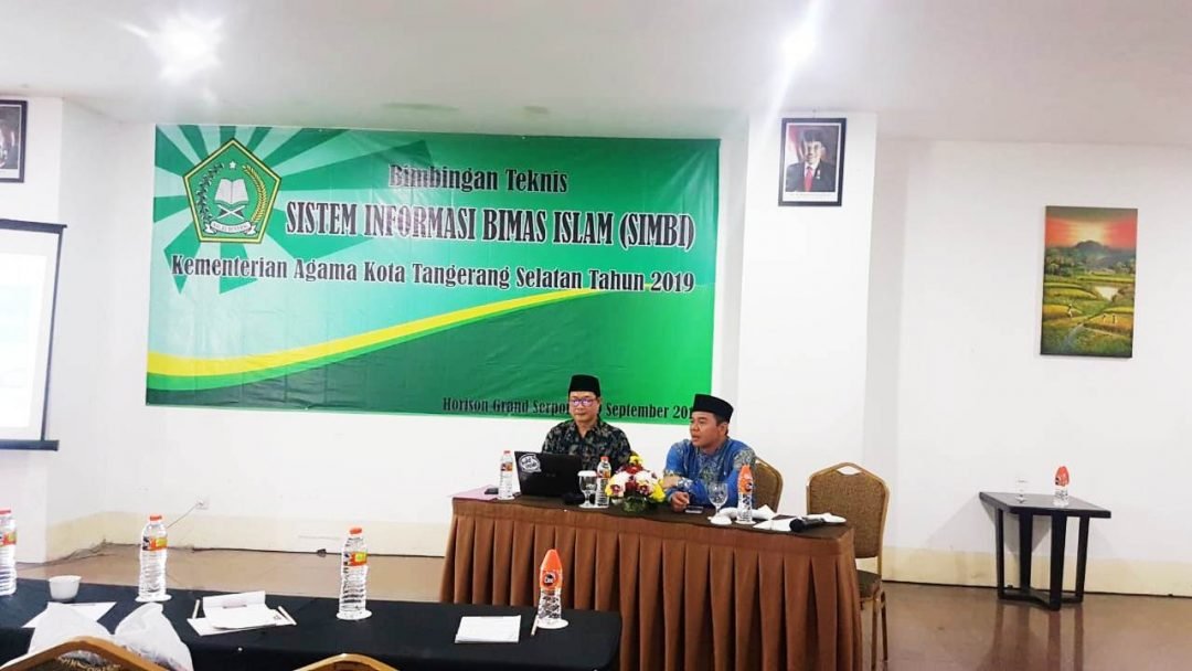 Seksi Bimas Islam Kemenag Tangsel Adakan Bimtek Simbi