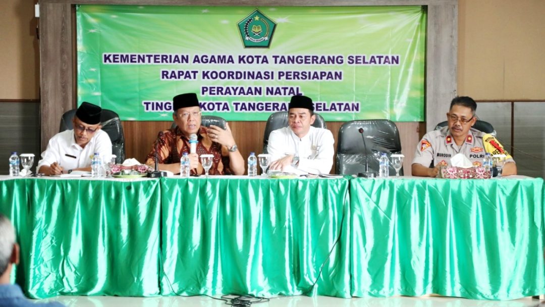 Kemenag Tangsel Adakan Rakor Persiapan Perayaan Natal Tahun 2019