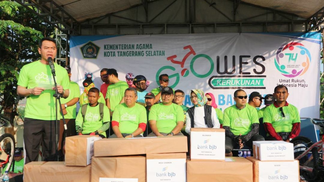 Gowes Kerukunan HAB ke 74 Kementerian Agama Tingkat Kota Tangsel