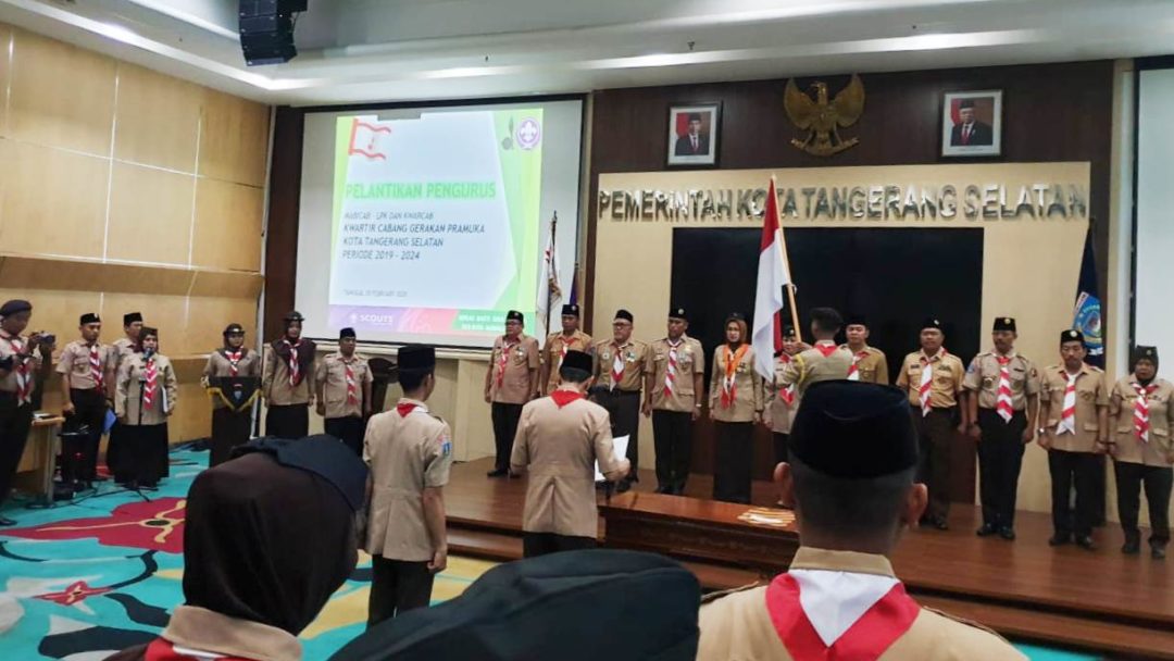 Pelantikan Mabicab dan Kwarcab Pramuka Tangsel 2019-2024