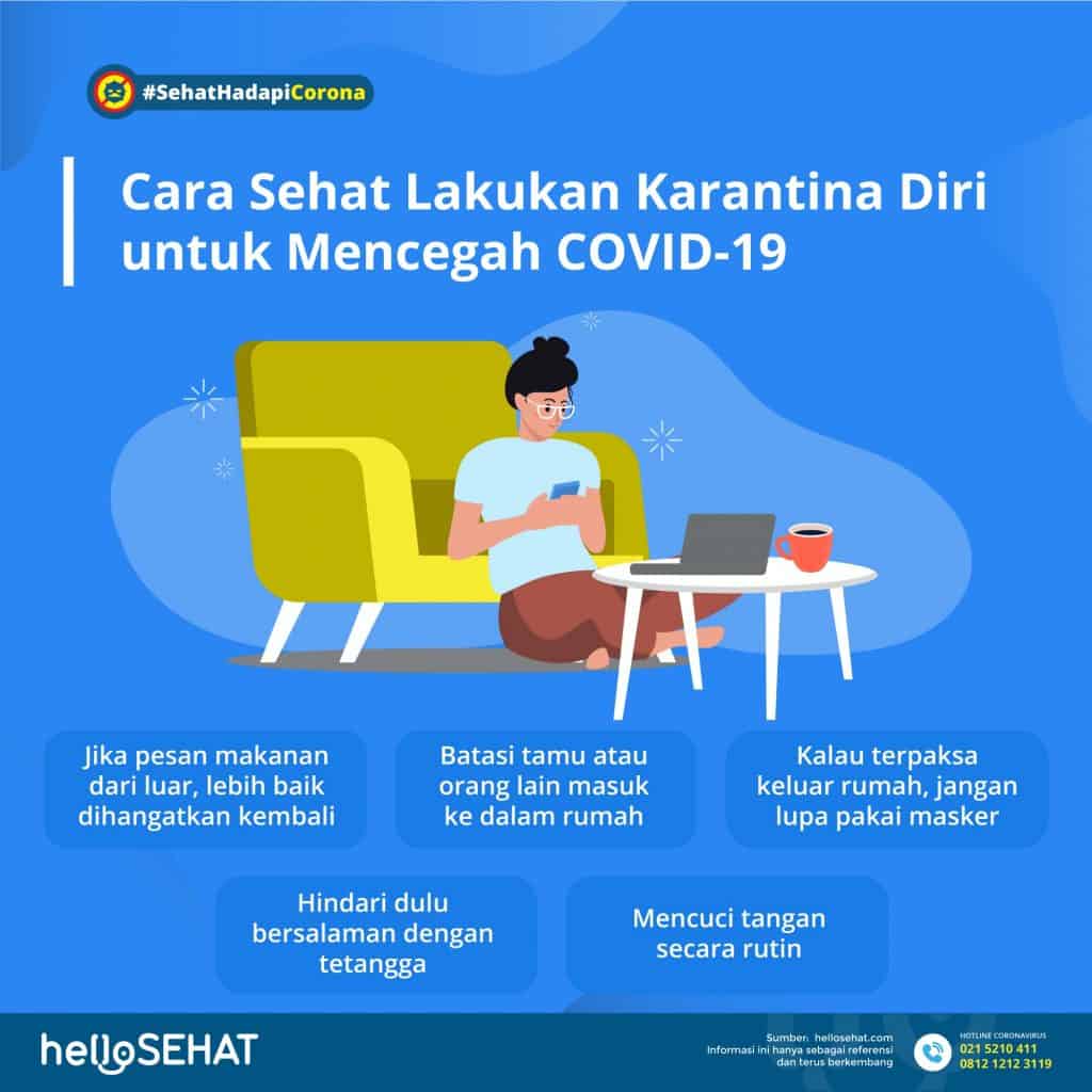cara sehat karantina diri COVID-19