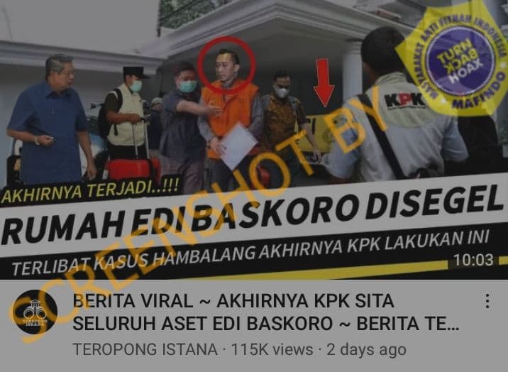 [SALAH] "AKHIRNYA TERJADI..!!!. RUMAH EDI BASKORO DISEGEL. TERLIBAT KASUS HAMBALANG AKHIRNYA KPK LAKUKAN INI"