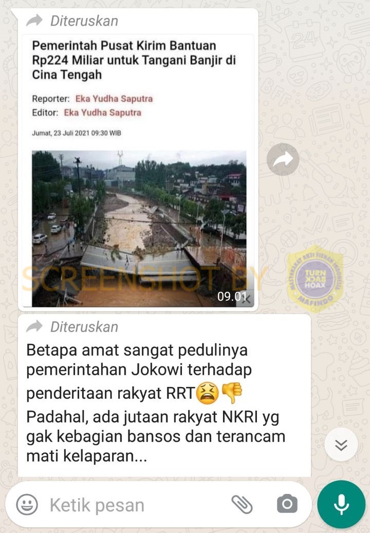 [SALAH] Betapa Amat Sangat Pedulinya Pemerintahan Jokowi Terhadap Penderitaan Rakyat RRT