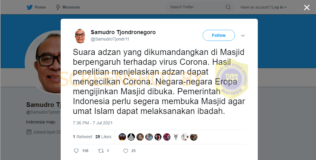 [SALAH] Suara Adzan Di Masjid Dapat Mengecilkan Virus Corona