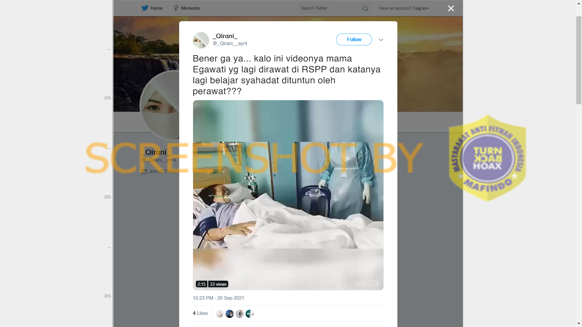 [SALAH] Video “mama Egawati yg lagi dirawat di RSPP”