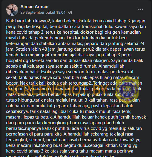 [SALAH] Menghirup Cuka dapat Menyembuhkan Covid-19