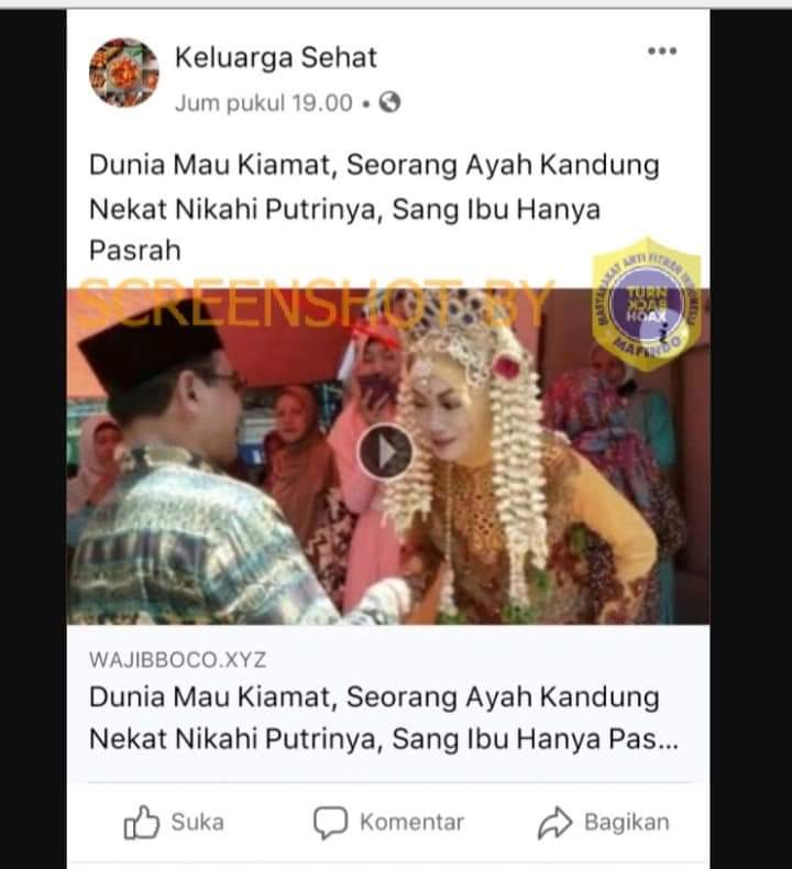 [SALAH] Ayah Kandung Nikahi Putrinya, Ibu Hanya Bisa Pasrah