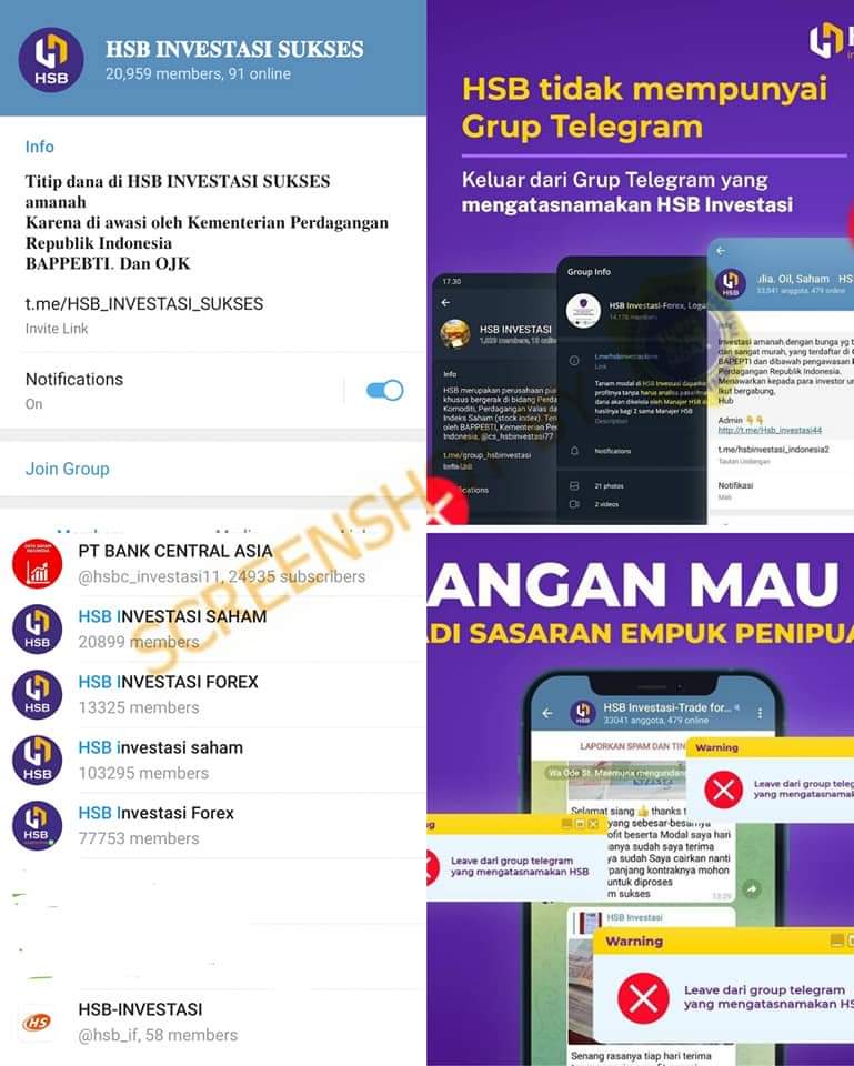[SALAH] Akun Telegram HSB Investasi