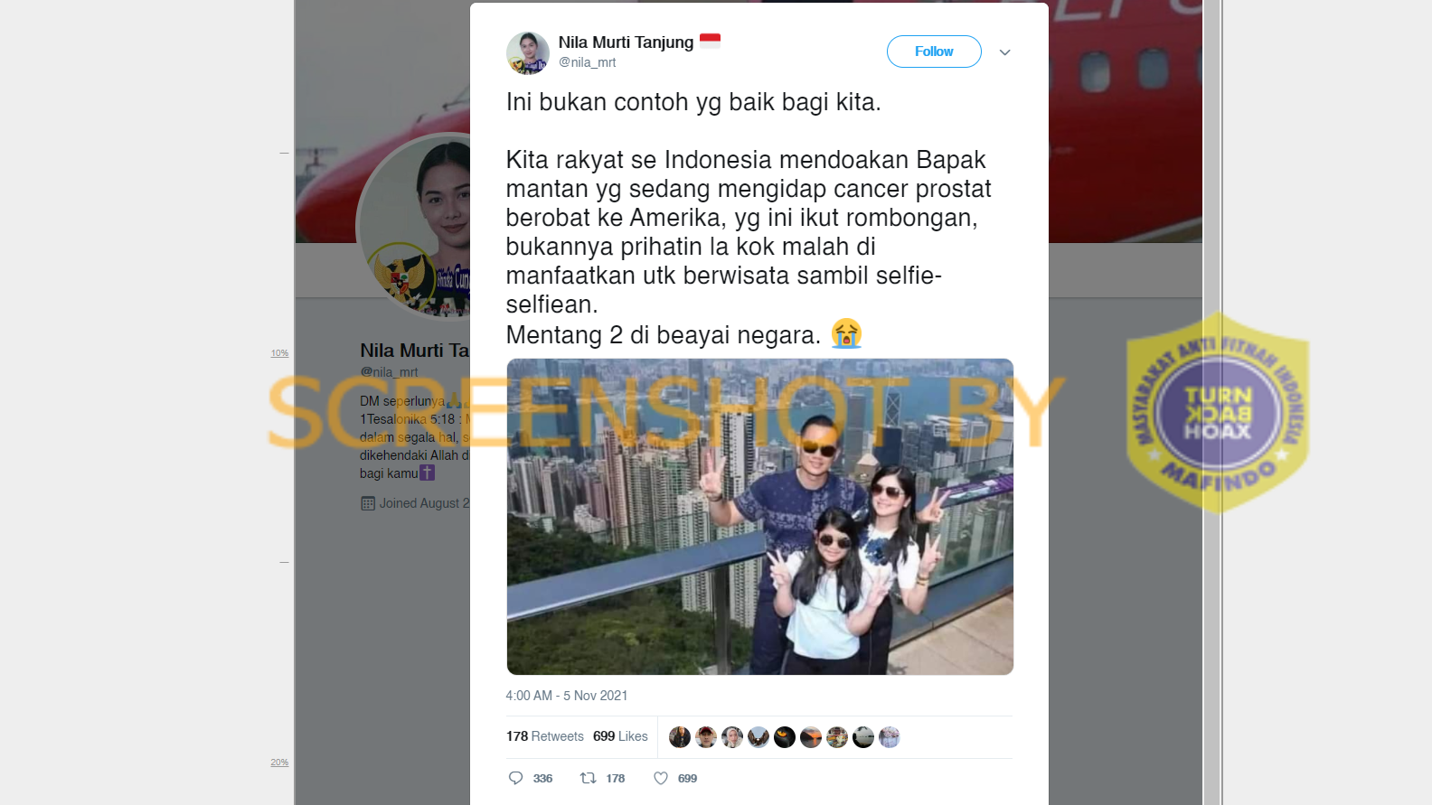 [SALAH] Foto Keluarga Agus Harimurti Yudhoyono Berwisata saat SBY Berobat Kanker Prostat di AS