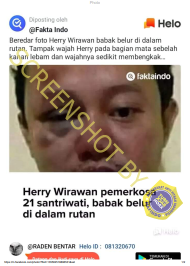 [SALAH] Pemerkosa 21 Santriwati Babak Belur dalam Rutan