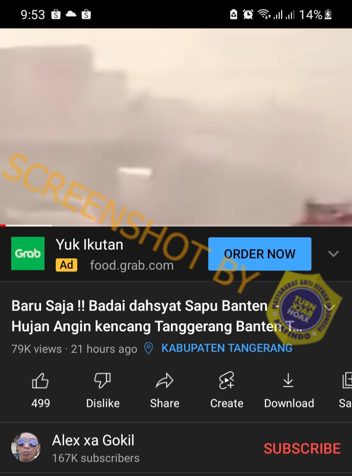 [SALAH] Video "Banten Dilanda Hujan Angin Kencang"