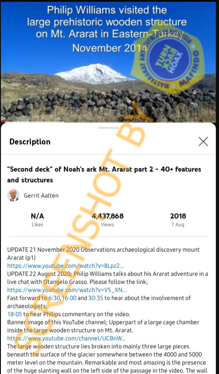 [SALAH] Penemuan Bahtera Nuh di Gunung Ararat