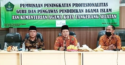 Kemenag Tangsel Adakan Pembinaan Peningkatan Profesionalitas Guru dan Pengawas PAI