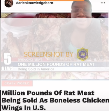 [SALAH] Daging Tikus Dijual Sebagai Chicken Wings Tanpa Tulang Di Amerika Serikat – TurnBackHoax.ID