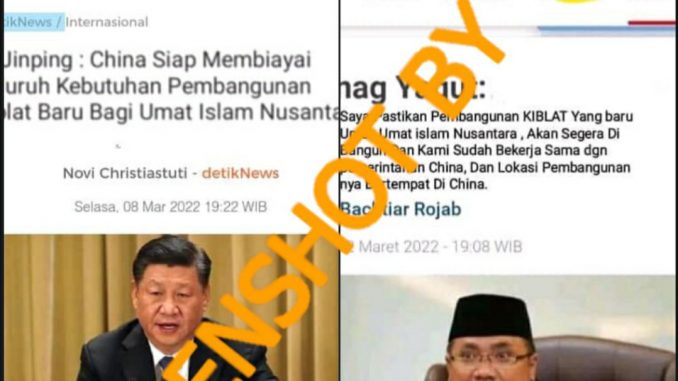 China Siap Membiayai Seluruh Kebutuhan Pembangunan Kiblat Baru Bagi Umat Islam Nusantara” – TurnBackHoax.ID