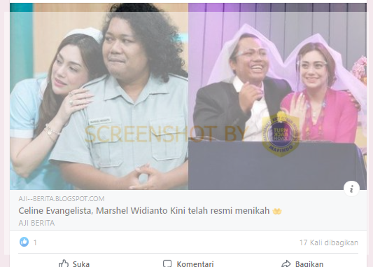 [SALAH] Marshel Widianto Resmi Menikah Dengan Celine Evangelista