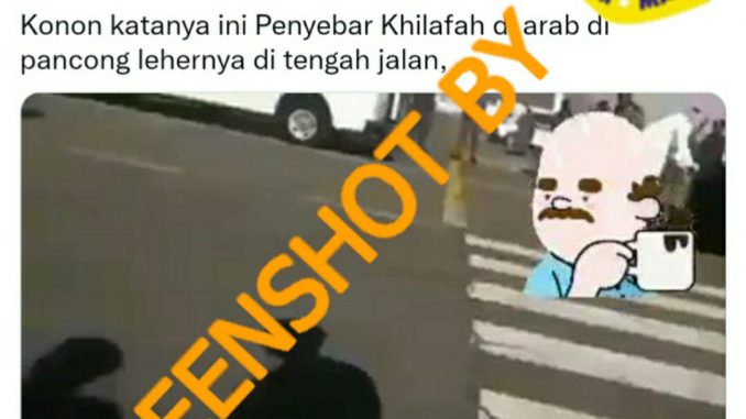 [SALAH] Video Eksekusi Penyebar Khilafah di Arab Saudi