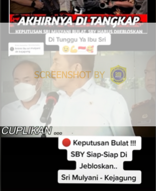 [SALAH] Sri Mulyani menjebloskan SBY ke Penjara