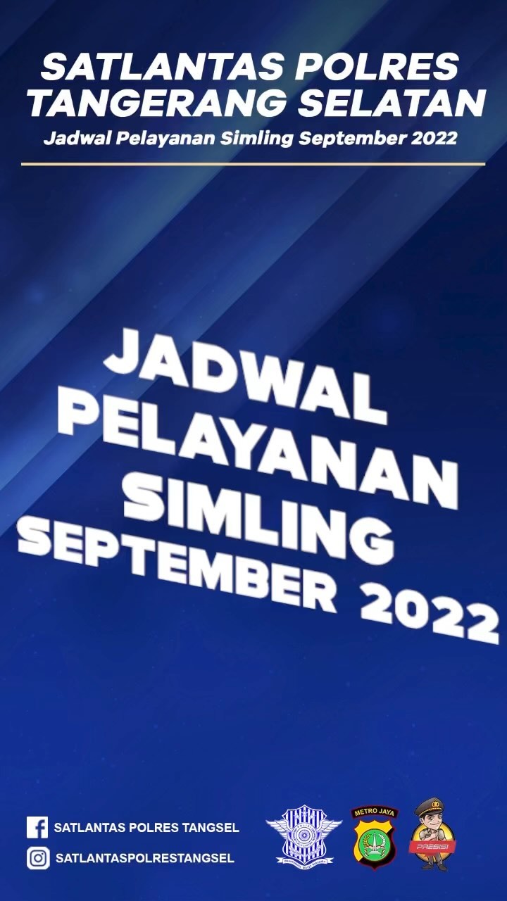 Jadwal SIM Keliling Tanerang Selatan September 2022