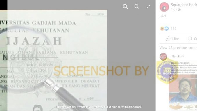 [SALAH] Jokowi Lulusan Jurusan Ngibul