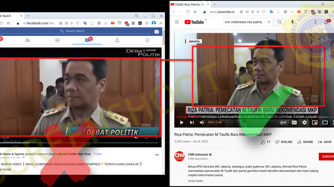 [SALAH] Video “BONGKAR BOROK ANIES WAKIL GUBERNUR OGAH DUKUNG ANIES NYAPRES”