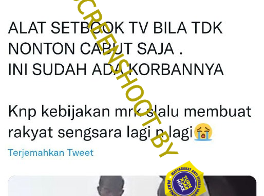 [SALAH] “VIDEO KEBAKARAN AKIBAT SET TOP BOX MELEDAK”