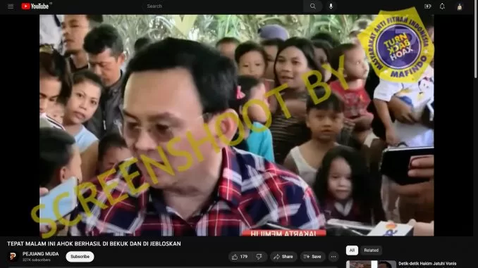 [SALAH] Ahok Berhasil Dibekuk dan Dijebloskan