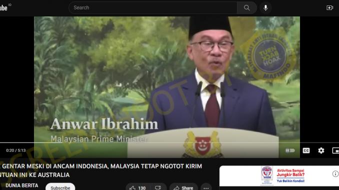 [SALAH] Jokowi Ancam Malaysia Jika Nekat Kirim Senjata ke Australia