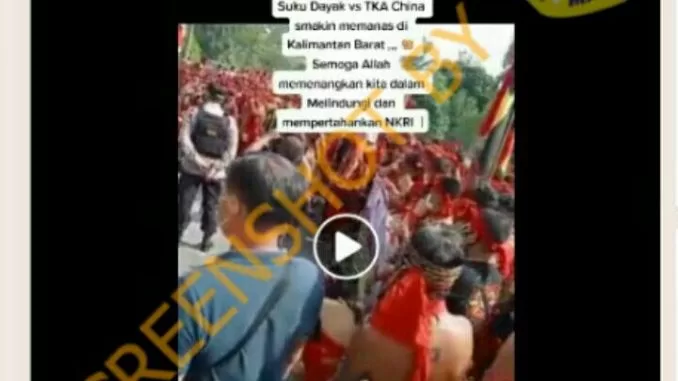 [SALAH] Kondisi Memanas antara Suku Dayak dengan Penduduk Cina di Kalimantan