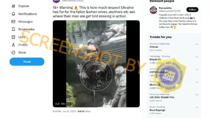 [SALAH] Puluhan Tentara Ukraina Dikubur Sembarangan di Kuburan Masal