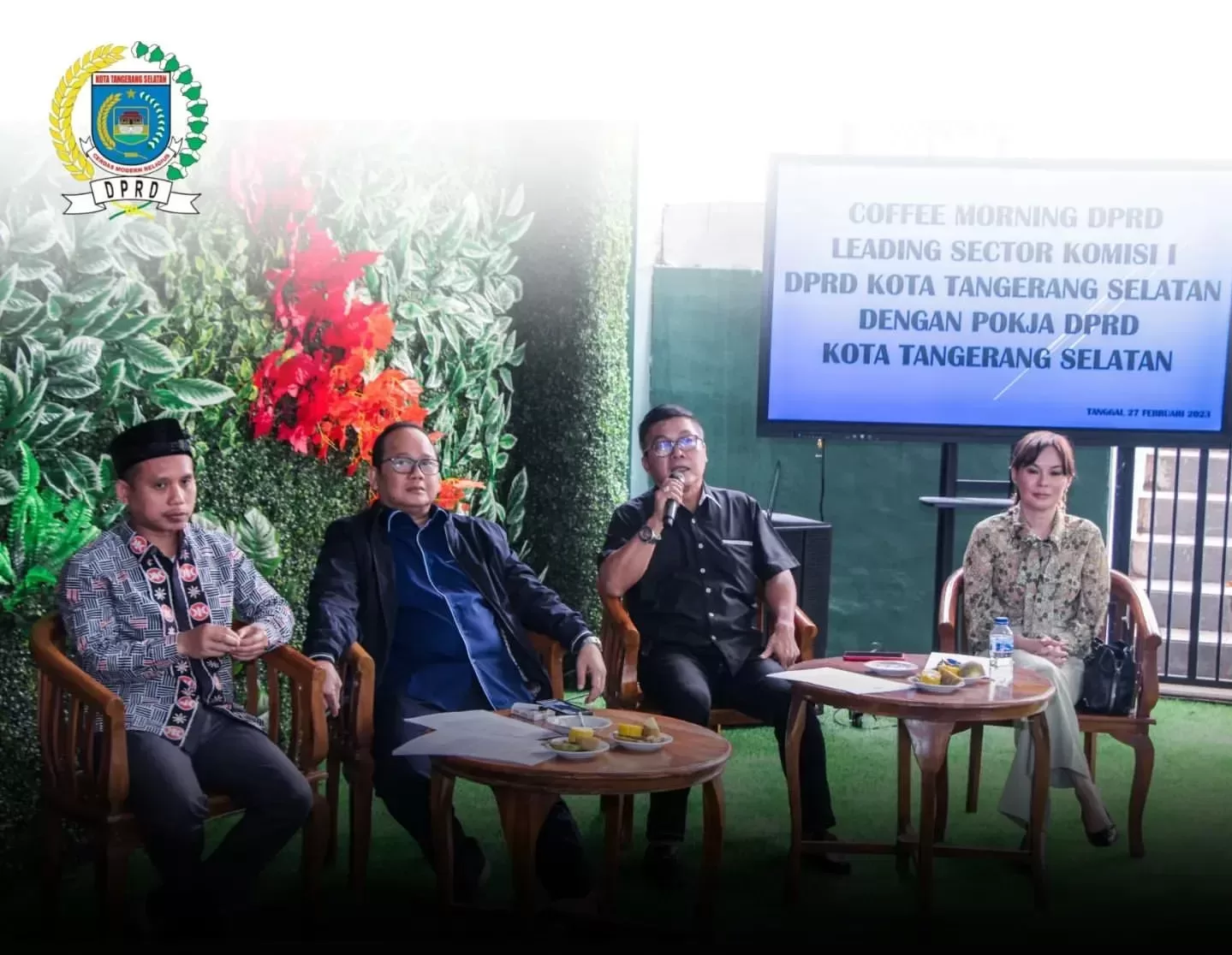 Bangun Sinergitas, Legislator Tangsel Gelar Coffee Morning Bersama Pokja Wartawan DPRD