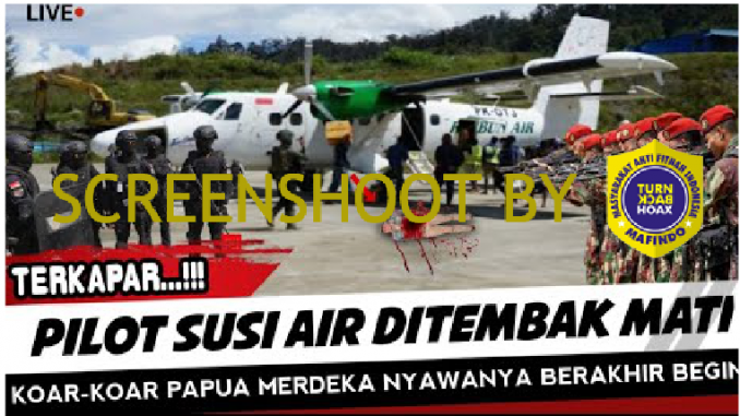 [SALAH] Pilot Susi Air Ditembak Mati