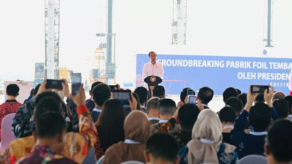 Apresiasi Pabrik Foil Tembaga, Presiden: Ini Bisa Serap dan Olah Material