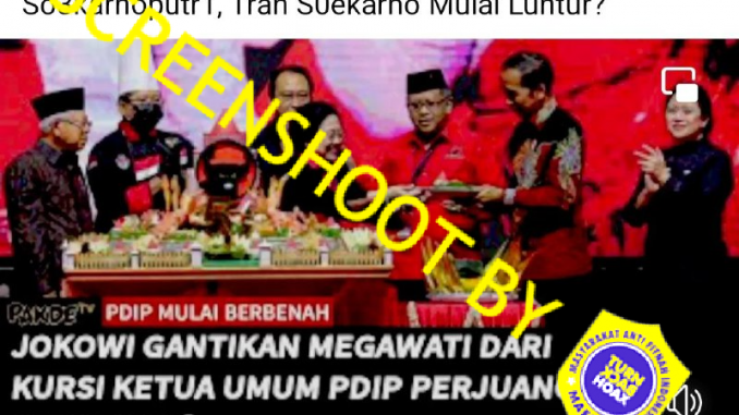 [SALAH] “Jokowi Gantikan Megawati Sebagai Ketum PDI-P”