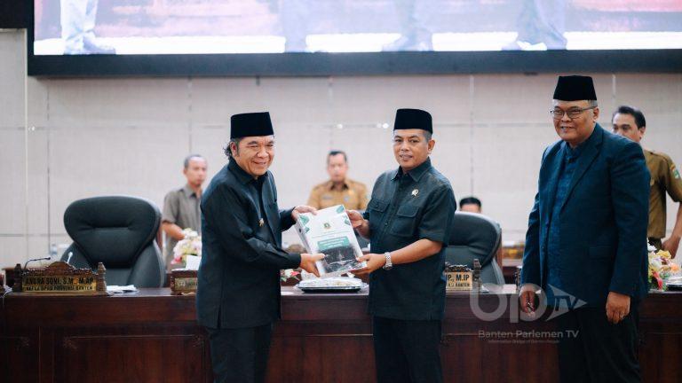 Paripurna Penyampaian Nota Pengantar Gubernur Banten Mengenai Raperda Pembangunan Jangka Panjang Tahun 2025-2045