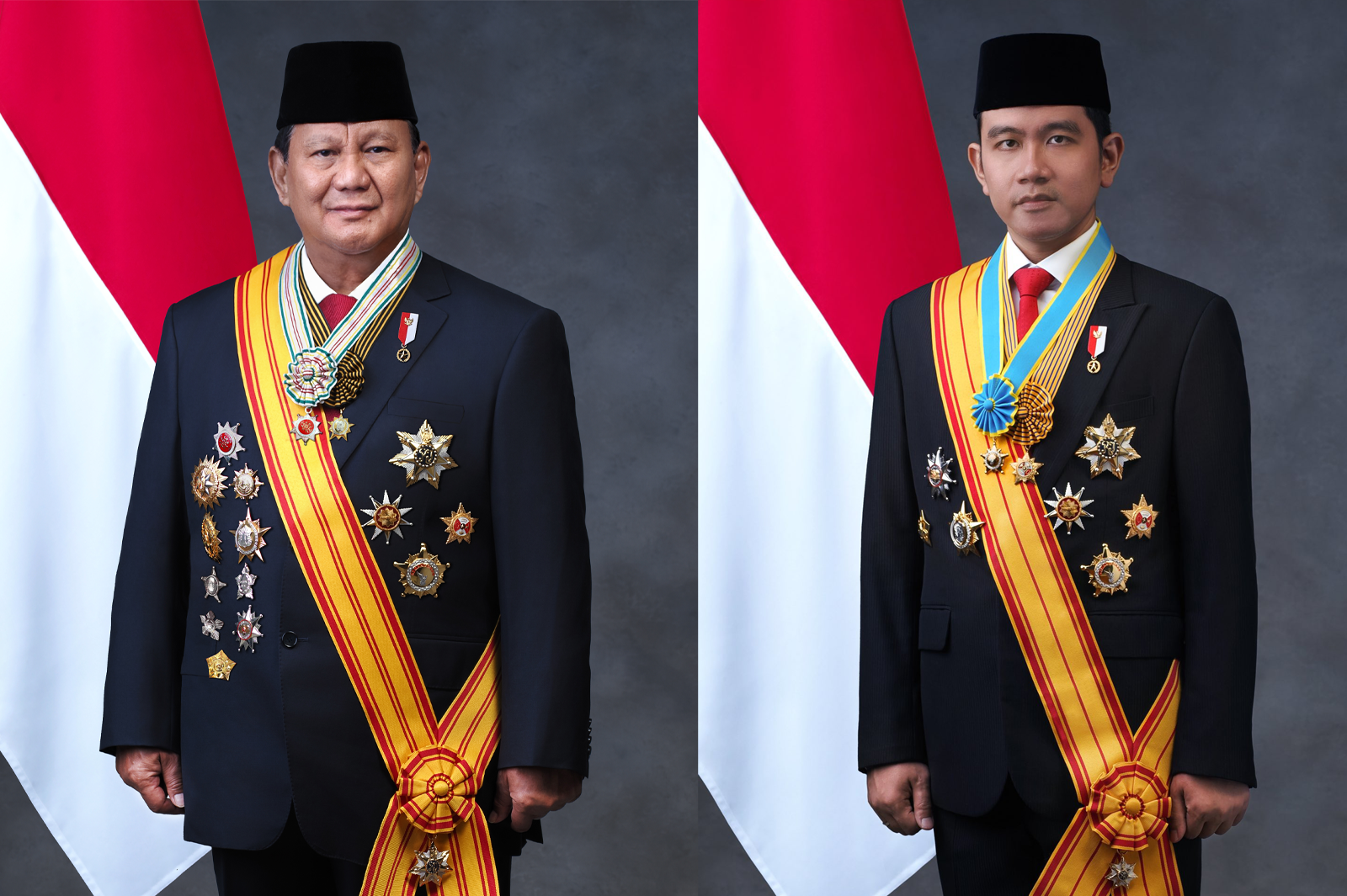 Foto Resmi Presiden Prabowo Subianto dan Wakil Presiden Gibran Rakabuming Raka (Periode 2024-2029)