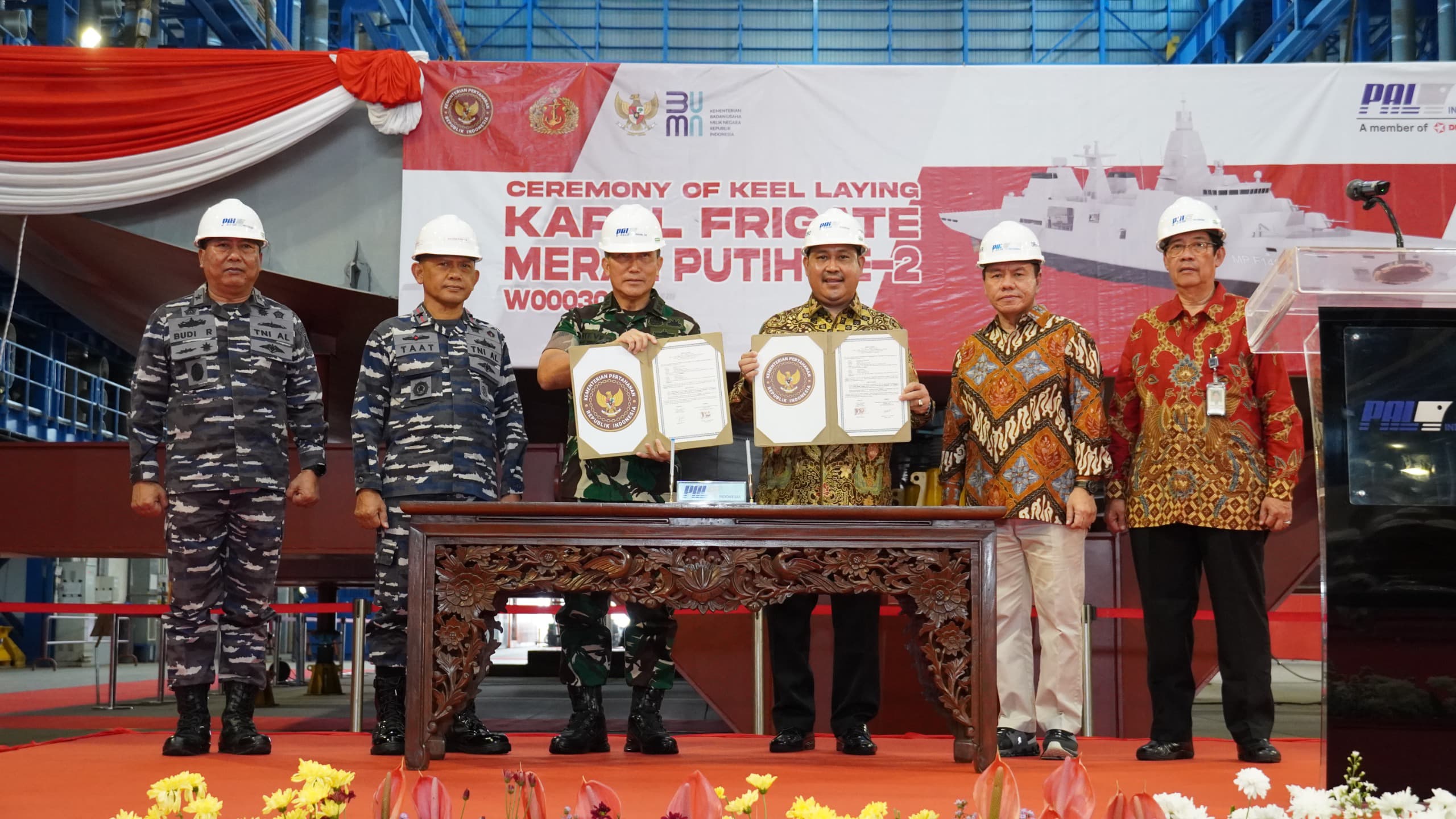 Kapal Tempur Fregat Merah Putih ke-2 Resmi Memasuki Tahap Konstruksi